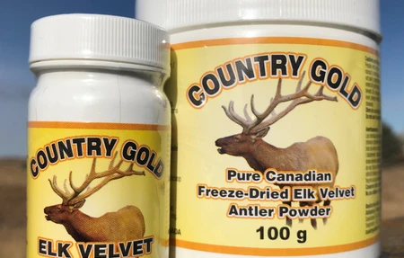 Country Gold Elk Velvet Antler