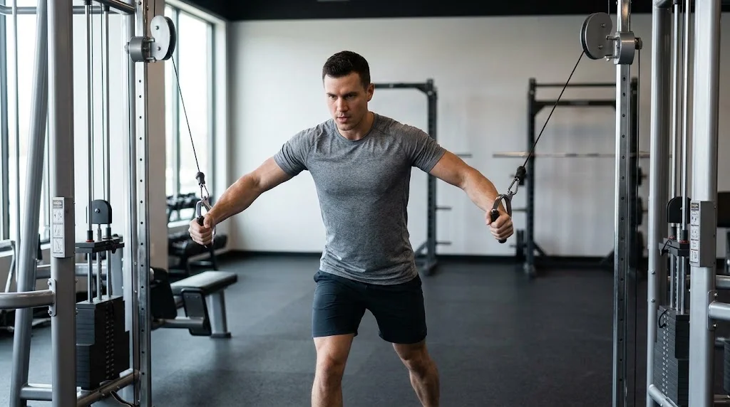 High Cable Chest Fly exercise