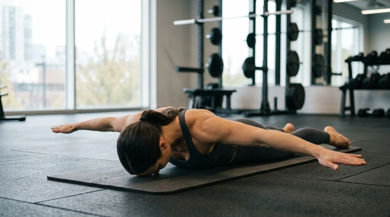 Reverse Snow Angel exercise