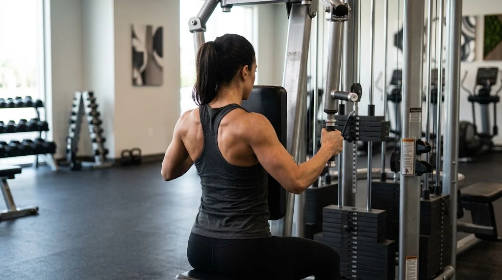 Reverse Pec Deck: Machine Rear Delt Fly exercise