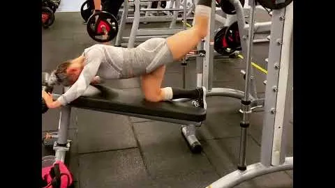 Glute on smith machine and decline bench
