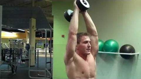 Standing Overhead Dumbbell Tricep Extension