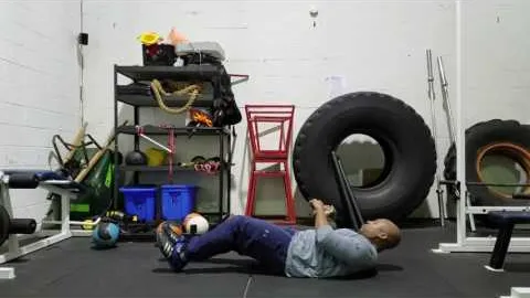 Hollow Body Hold with Single Arm Press