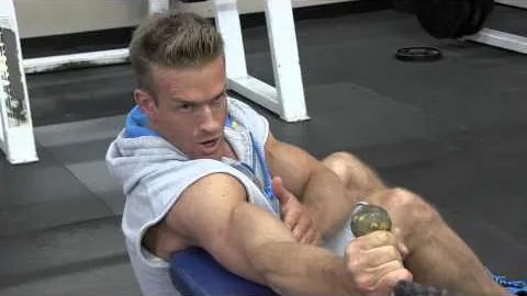 Hammer Bicep Curl on the Cable Row Machine