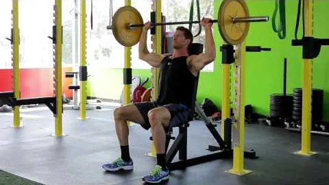 Seated Barbell Military Press