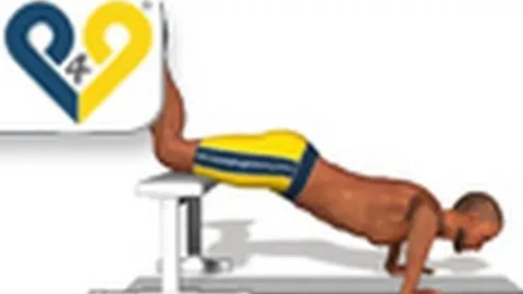 Push-up knee on bench
