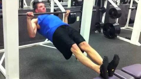 Body Weight Row With Elevated Feet