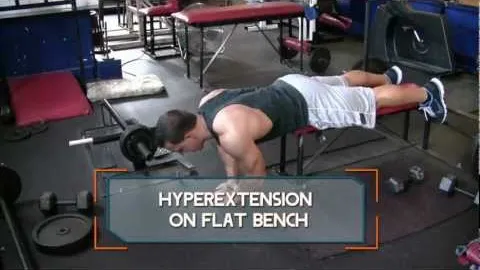 Hyperextension on Flat Bench