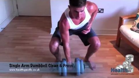 Single Arm Dumbbell Clean and Press