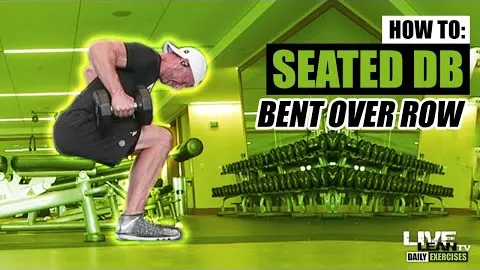 SEATED DUMBBELL BENT OVER ROW