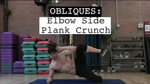 Obliques Side Elbow Plank Crunch