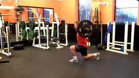 Barbell Lunge to Press