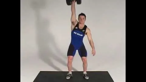 Arm Dumbell Power Snatch Front