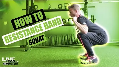 Squat with resistance bands