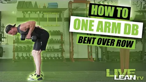 STANDING ONE ARM DUMBBELL BENT OVER ROW