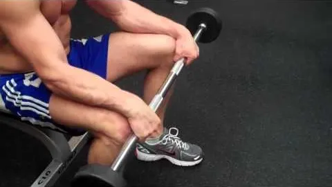 Reverse Seated dumbbell wrist curl
