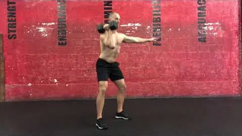 One arm dumbbell front squat