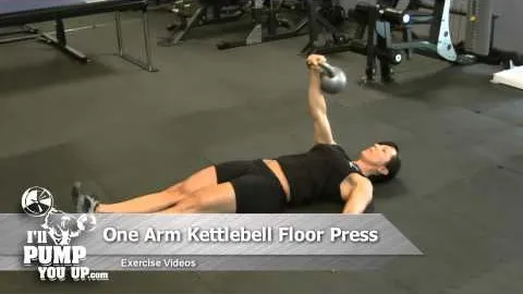 One Arm Kettlebell Floor Press