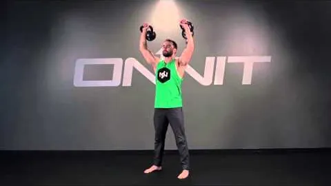 Double Kettlebell Overhead Press