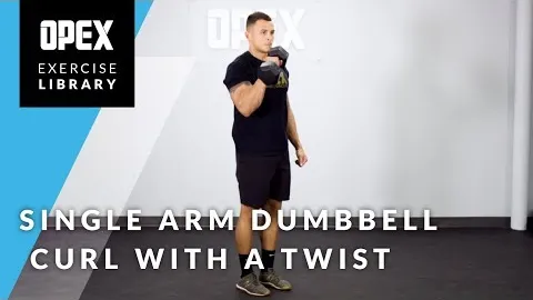 Single Arm Dumbbell Curl with a Twist