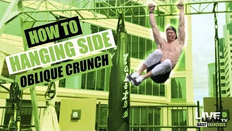 ALTERNATING HANGING SIDE OBLIQUE CRUNCH nstration Video and Guide