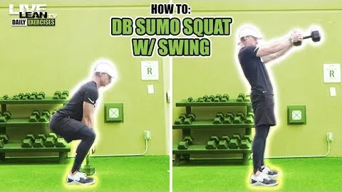 DUMBBELL SUMO SQUAT WITH SWING