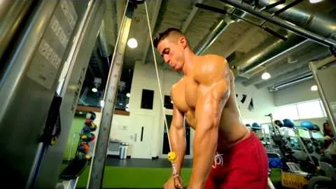 Cable Triceps Bar Pull-Down