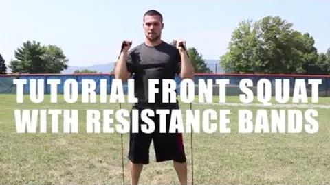 Front Squat with Resistance Band