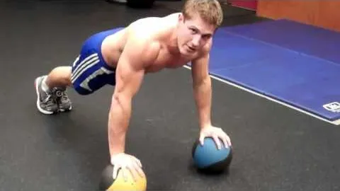 Two-Arm Medicine-Ball Push-Up