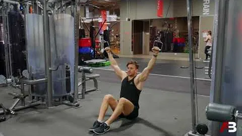 Seated Cable Crossover Lat Pulldown