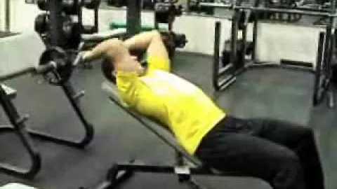 Incline Barbell Triceps Extension