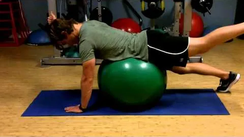 Stability Ball Superman Holds