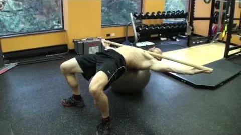 Swiss Ball Supine Lateral Roll