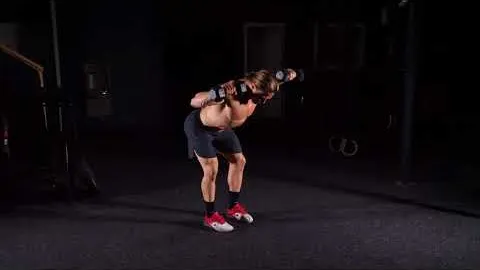 Dumbbell Bent Over Row to External Rotation