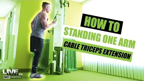 STANDING ONE ARM CABLE TRICEPS EXTENSION