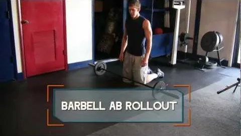 Barbell Ab Rollout-On Knees