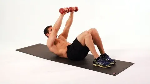 Long Arm Weighted Crunch