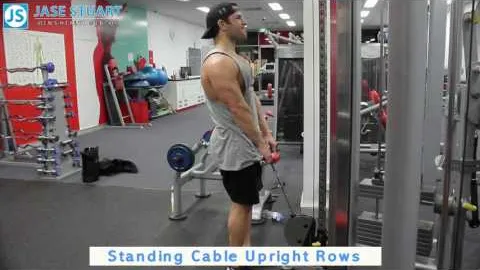 Standing Cable Upright Row