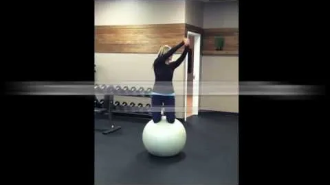 Stability Ball Chop