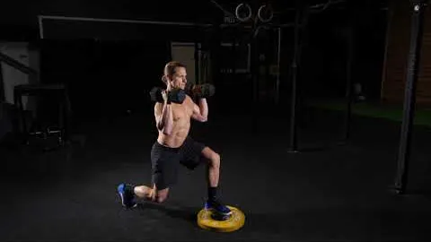 DB Front Rack Front Foot Elevated Split Squat