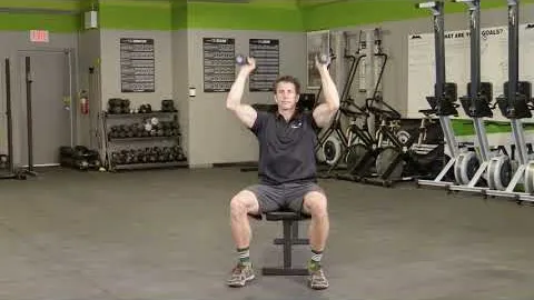Seated Dumbbell Press