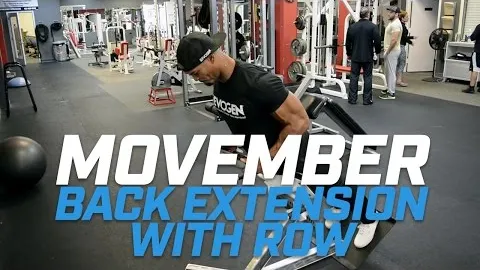Back Extension with Row
