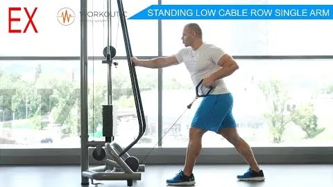 STANDING LOW CABLE ROW SINGLE ARM