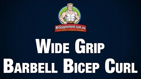 Wide Grip Barbell Bicep Curl