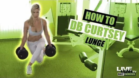 DUMBBELL CURTSEY LUNGE
