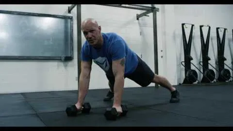 Dumbbell One Arm Row To Push-up
