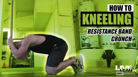 Kneeling Crunch with Resistance Band