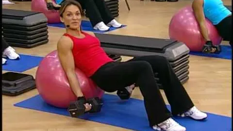 Incline Curl on Stablity Ball dumbbell