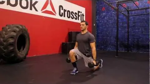 Dumbbell Jumping Lunge