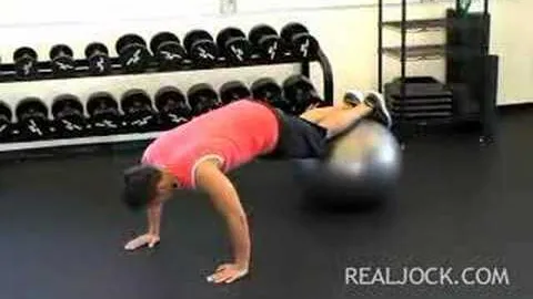 Stability Ball Pike-up